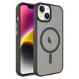 Apple iPhone 13 Kılıf Mat Arka Yüzey Wireless Şarj Özellikli Zore Flet M-safe Kapak