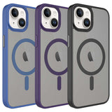 Apple iPhone 13 Kılıf Mat Arka Yüzey Wireless Şarj Özellikli Zore Flet M-safe Kapak
