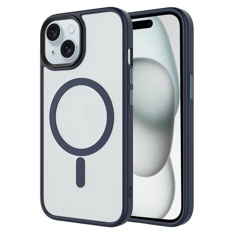 Apple iPhone 13 Kılıf Mat Arka Yüzey Wireless Şarj Özellikli Zore Flet M-safe Kapak