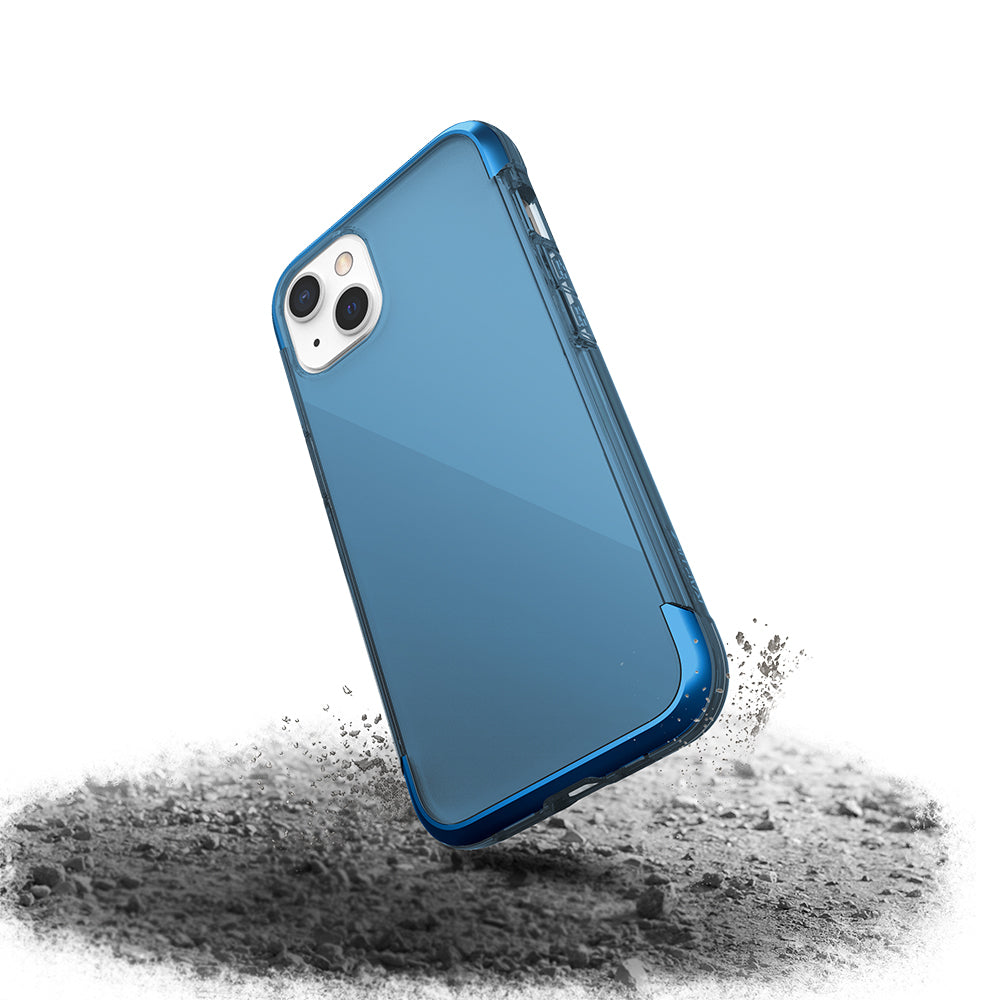 Apple iPhone 13 Kılıf Raptic Air Serisi Airbag Tasarımlı Metal Köşelikli Şeffaf Kapak