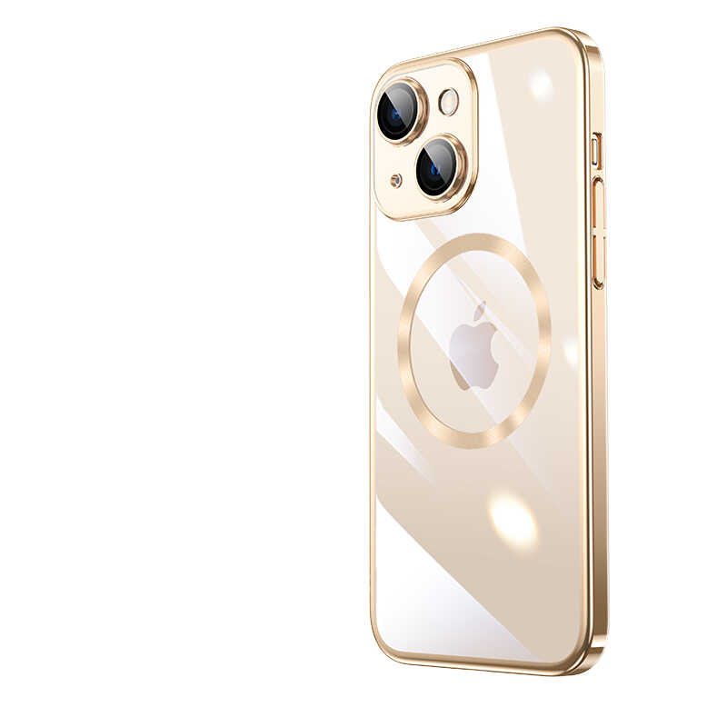 Apple iPhone 13 Kılıf Wireless Şarj Özellikli Sert PC Zore Riksos M-safe Kapak