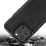 Apple iPhone 13 Kılıf Wiwu Genuine Leather Plastic Calfskin Orjinal Deri Kapak