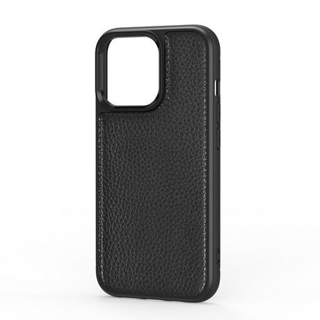 Apple iPhone 13 Kılıf Wiwu Genuine Leather Plastic Calfskin Orjinal Deri Kapak