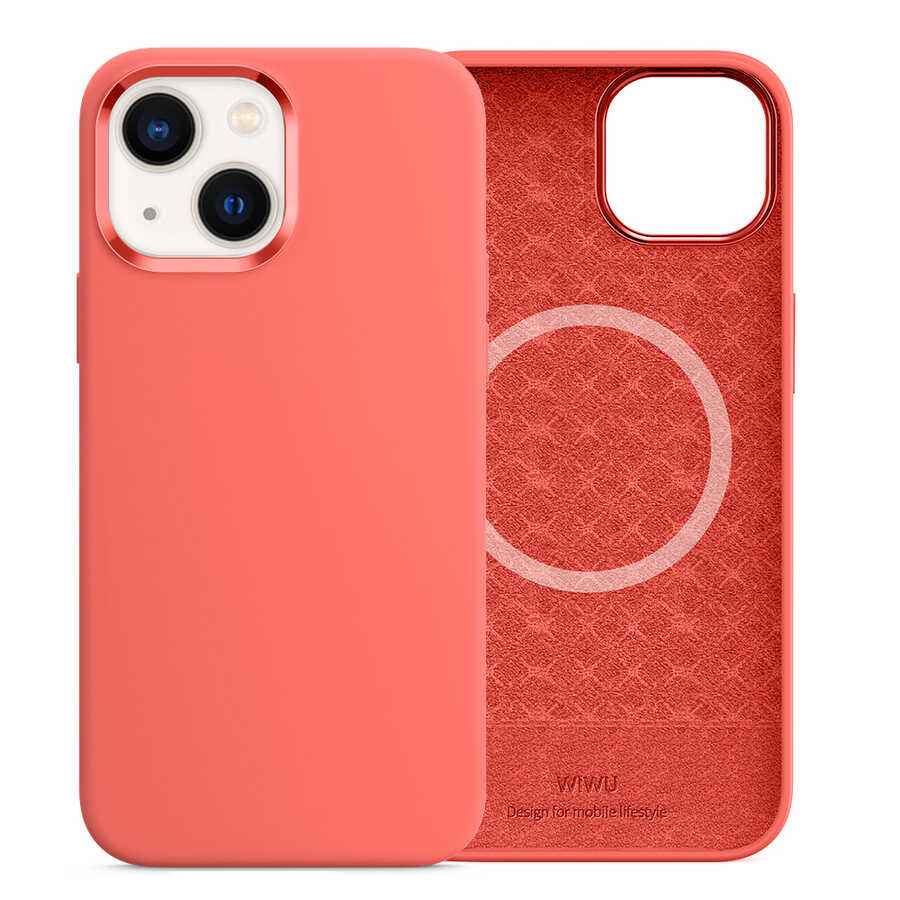 Apple iPhone 13 Kılıf Wiwu M-safe Magnetic Silikon Kapak