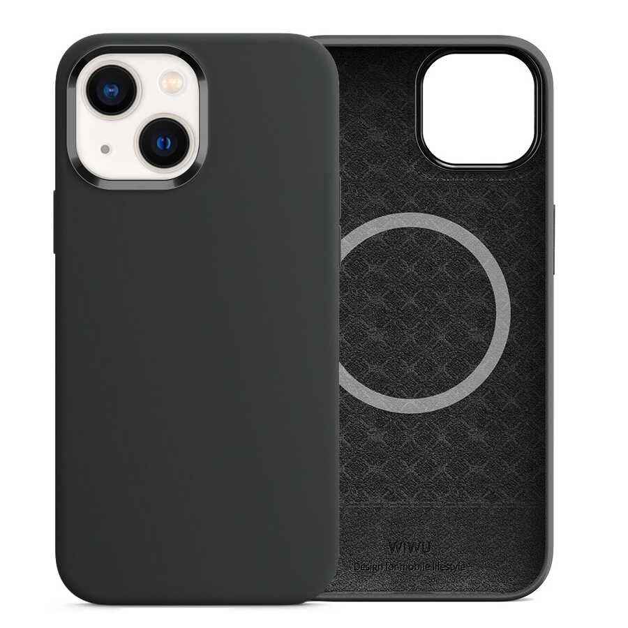 Apple iPhone 13 Kılıf Wiwu M-safe Magnetic Silikon Kapak
