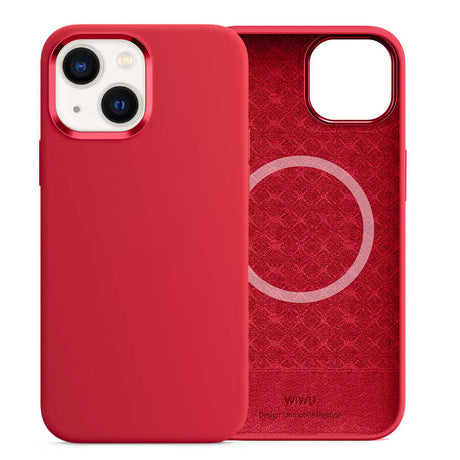 Apple iPhone 13 Kılıf Wiwu M-safe Magnetic Silikon Kapak