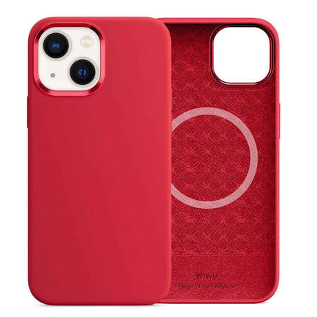 Apple iPhone 13 Kılıf Wiwu M-safe Magnetic Silikon Kapak