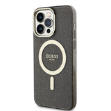 Apple iPhone 13 Pro Kılıf GUESS M-safe Şarj Özellikli Glitter Kapak