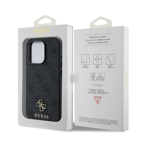 Apple iPhone 13 Pro Kılıf Guess Orjinal Lisanslı M-safe Şarj Özellikli Small 4G Classic Kapak