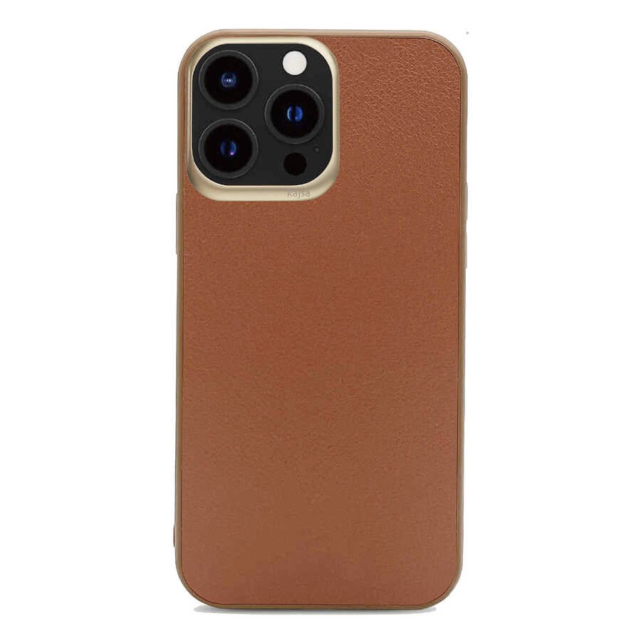 Apple iPhone 13 Pro Kılıf ​Kajsa Luxe Collection Hakiki Deri Kapak
