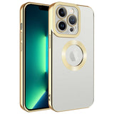 Apple iPhone 13 Pro Kılıf Kamera Korumalı Logo Gösteren Zore Omega Kapak