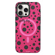 Apple iPhone 13 Pro Kılıf M-safe Şarj Özellikli Polka Dot Desenli Youngkit Spots Serisi Kapak