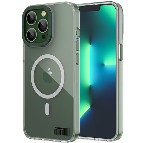 Apple iPhone 13 Pro Kılıf M-safe Şarj Özellikli Youngkit Coloured Glaze Serisi Kapak