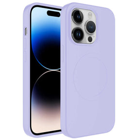 Apple iPhone 13 Pro Kılıf M-safe Wireless Şarj Özellikli Pastel Renk Silikon Zore Plas Kapak