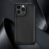 Apple iPhone 13 Pro Kılıf Wiwu Genuine Leather Plastic Calfskin Orjinal Deri Kapak
