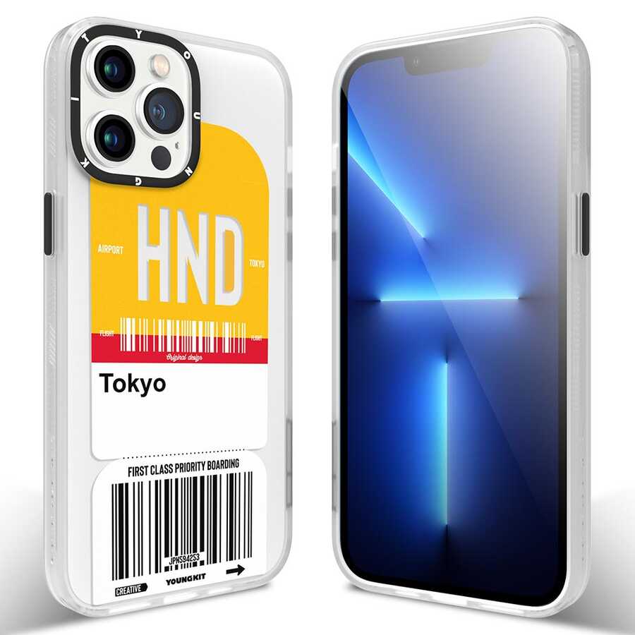 Apple iPhone 13 Pro Kılıf YoungKit Any Time Trip Serisi Kapak