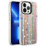 Apple iPhone 13 Pro Max Kılıf Desenli Zore Silver Sert Kapak