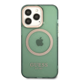Apple iPhone 13 Pro Max Kılıf GUESS M-safe Şarj Özellikli Airbagli Dizayn Kapak