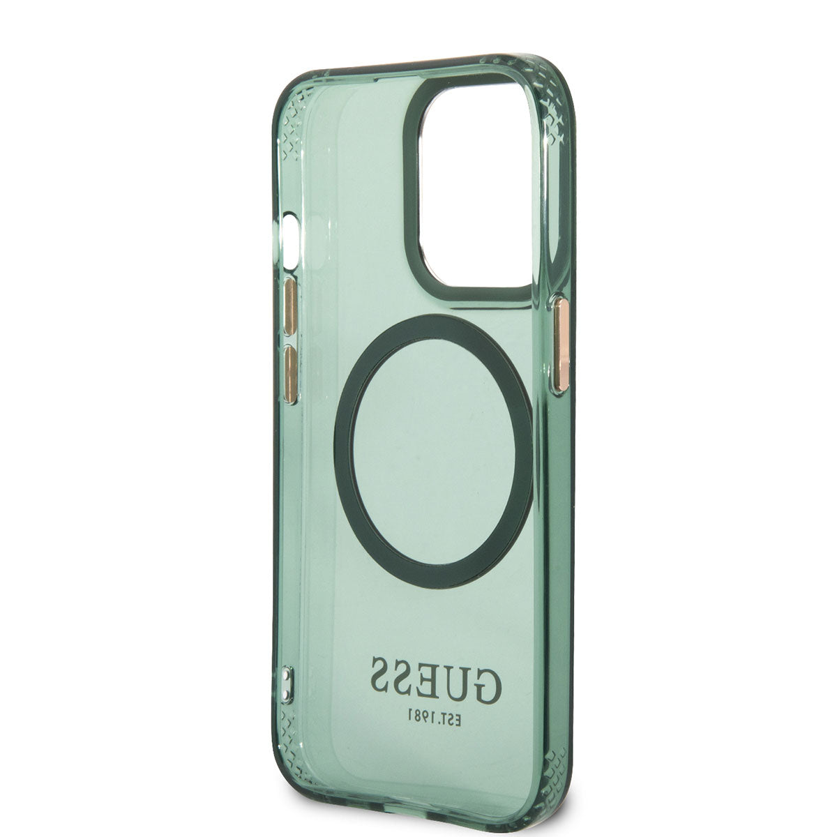 Apple iPhone 13 Pro Max Kılıf GUESS M-safe Şarj Özellikli Airbagli Dizayn Kapak