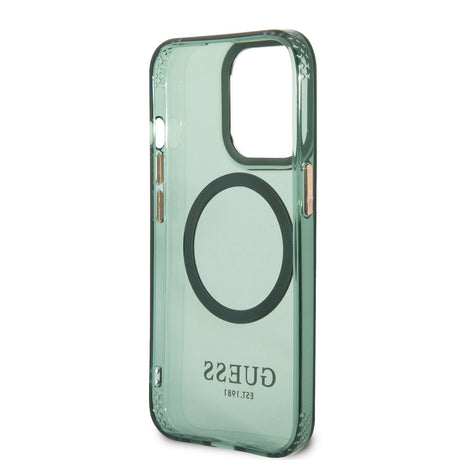 Apple iPhone 13 Pro Max Kılıf GUESS M-safe Şarj Özellikli Airbagli Dizayn Kapak