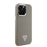 Apple iPhone 13 Pro Max Kılıf Guess Orjinal Lisanslı M-safe Şarj Özellikli Grained Triangle Kapak