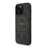 Apple iPhone 13 Pro Max Kılıf Guess Orjinal Lisanslı M-safe Şarj Özellikli PU Deri Bilek Askı İpli Yazı Logolu Kapak