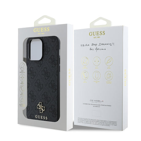 Apple iPhone 13 Pro Max Kılıf Guess Orjinal Lisanslı M-safe Şarj Özellikli Small 4G Classic Kapak