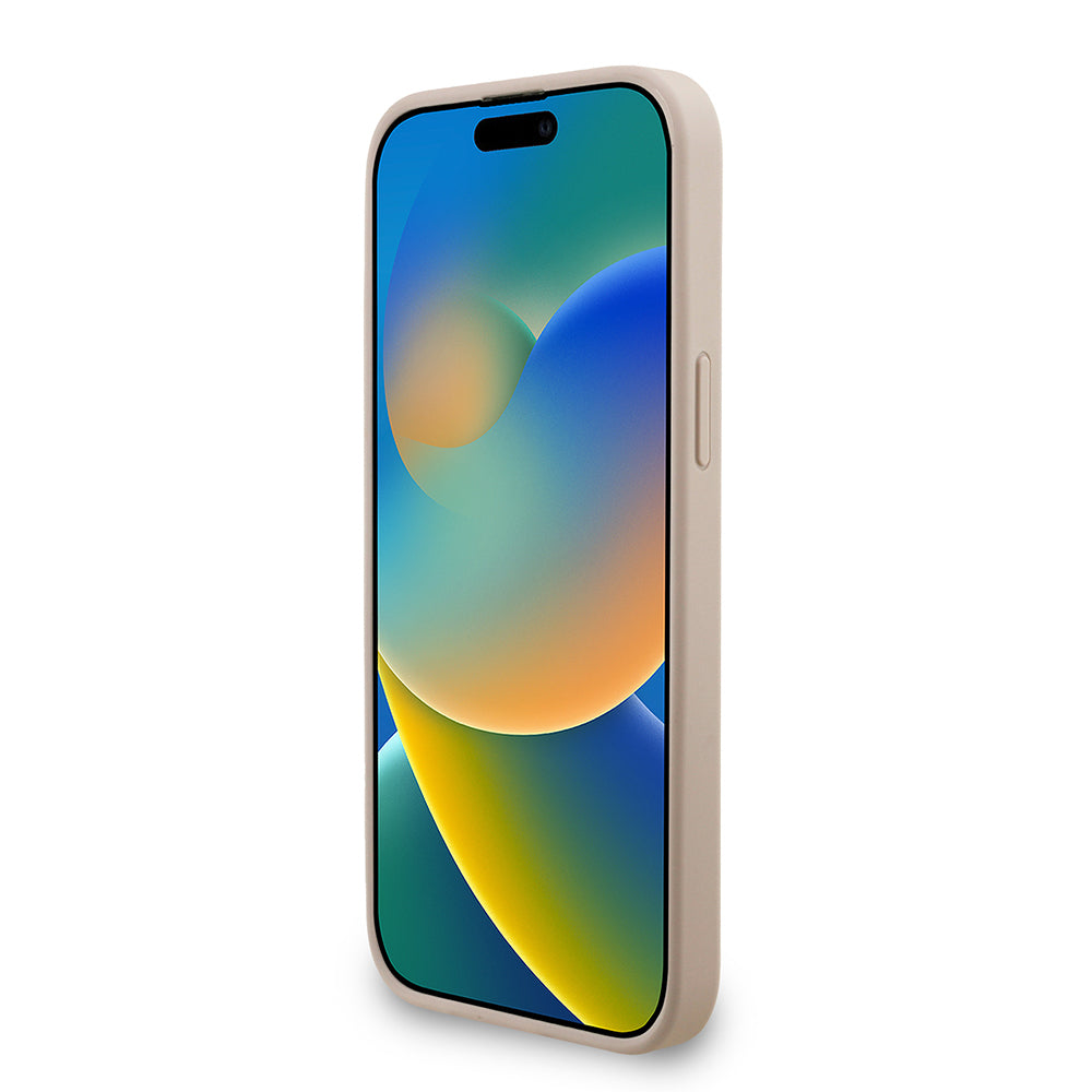 Apple iPhone 13 Pro Max Kılıf Guess Orjinal Lisanslı PU Deri Bilek Askı İpli Metal Büyük 4G ve Yazı Logolu Kapak