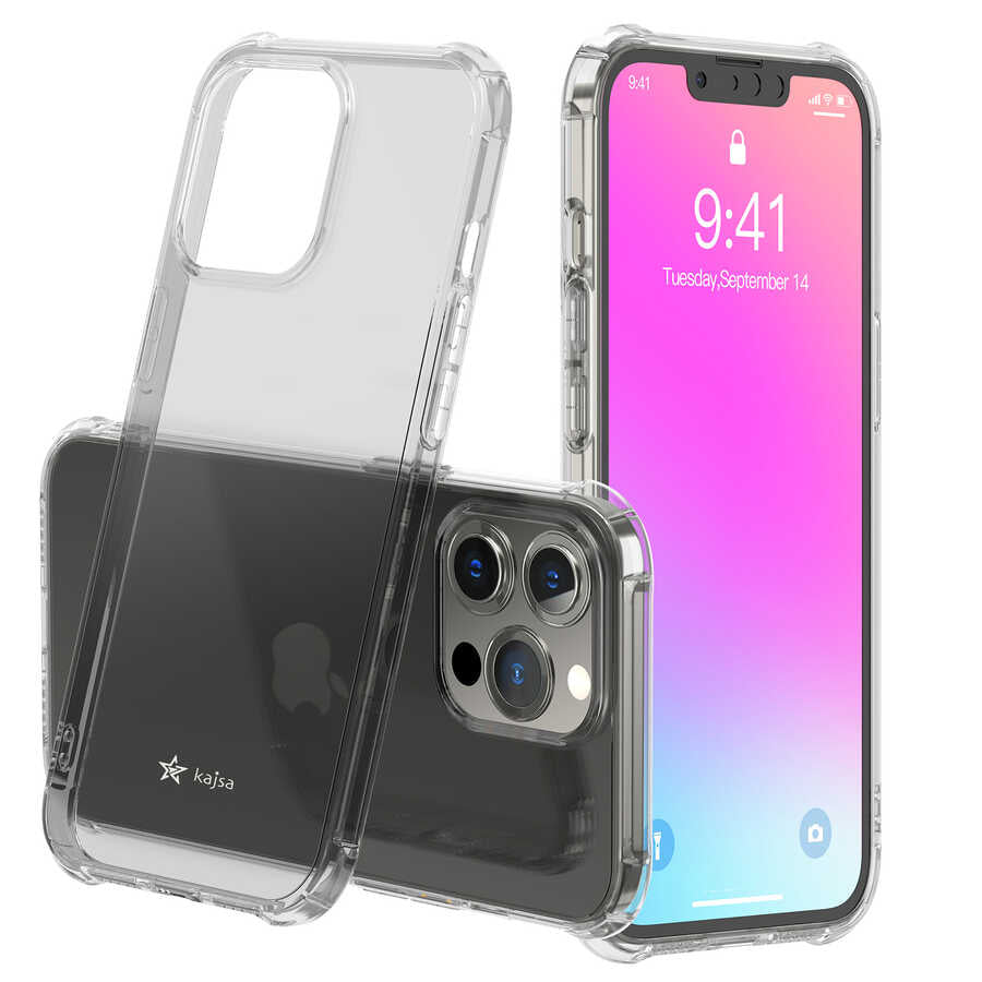 Apple iPhone 13 Pro Max Kılıf Kajsa Transparent Kapak