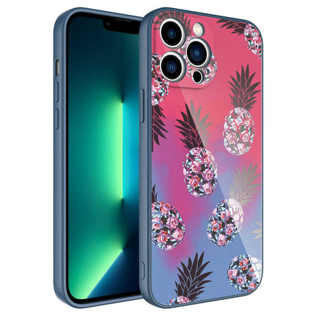 Apple iPhone 13 Pro Max Kılıf Kamera Korumalı Desenli Sert Silikon Zore Epoksi Kapak