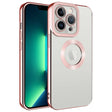 Apple iPhone 13 Pro Max Kılıf Kamera Korumalı Logo Gösteren Zore Omega Kapak