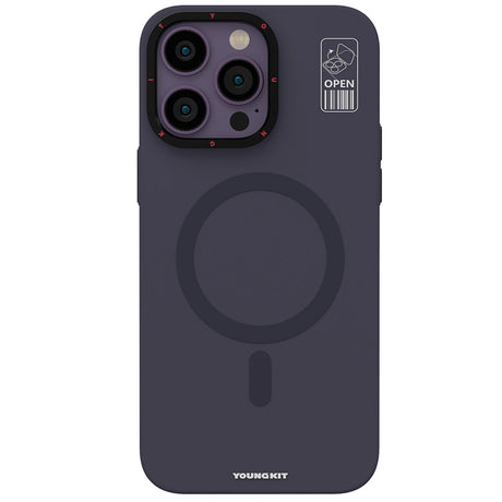 Apple iPhone 13 Pro Max Kılıf M-safe Şarj Özellikli Standlı YoungKit Hermit Bracket Serisi Kapak