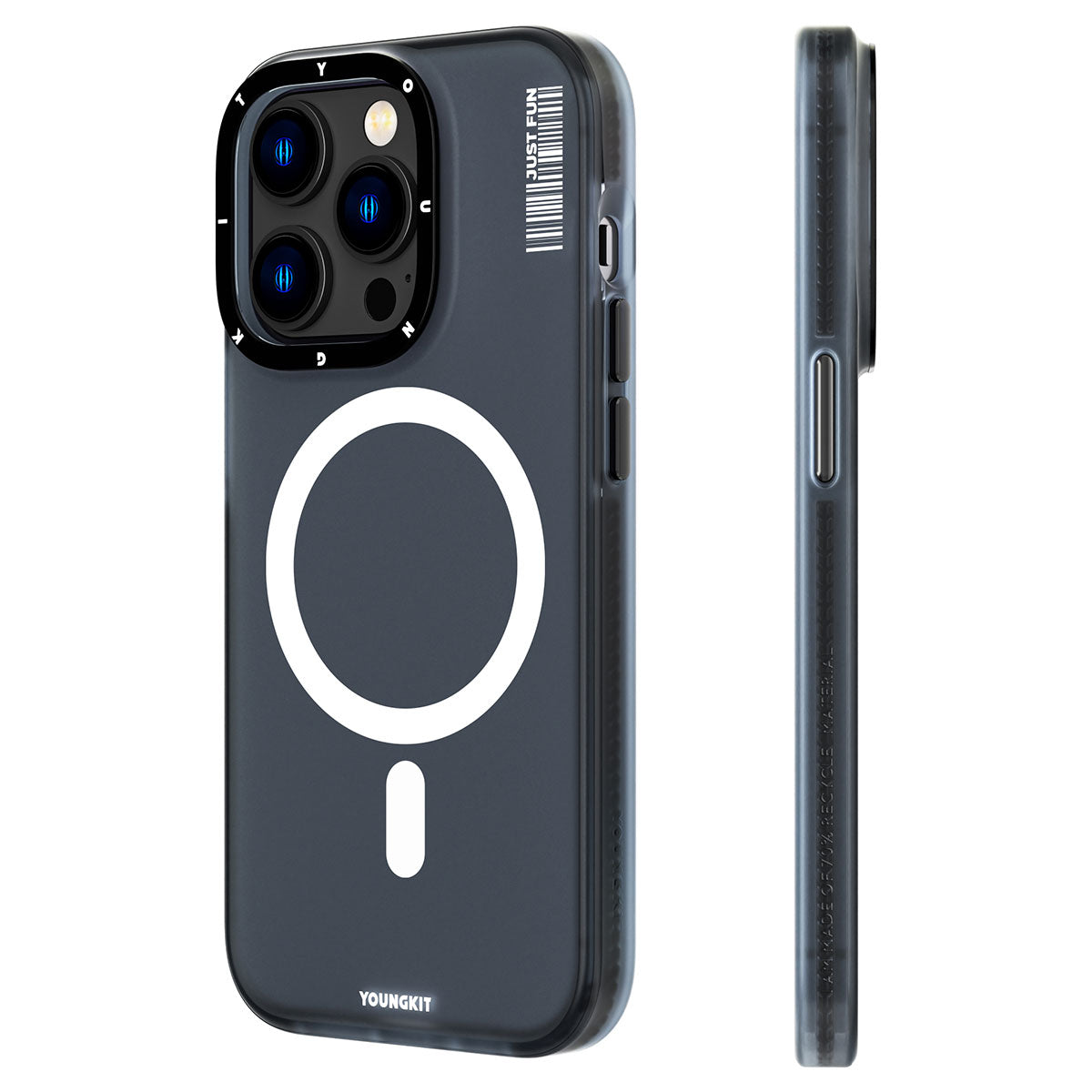 Apple iPhone 13 Pro Max Kılıf M-safe Şarj Özellikli Youngkit Colored Sand Serisi Kapak
