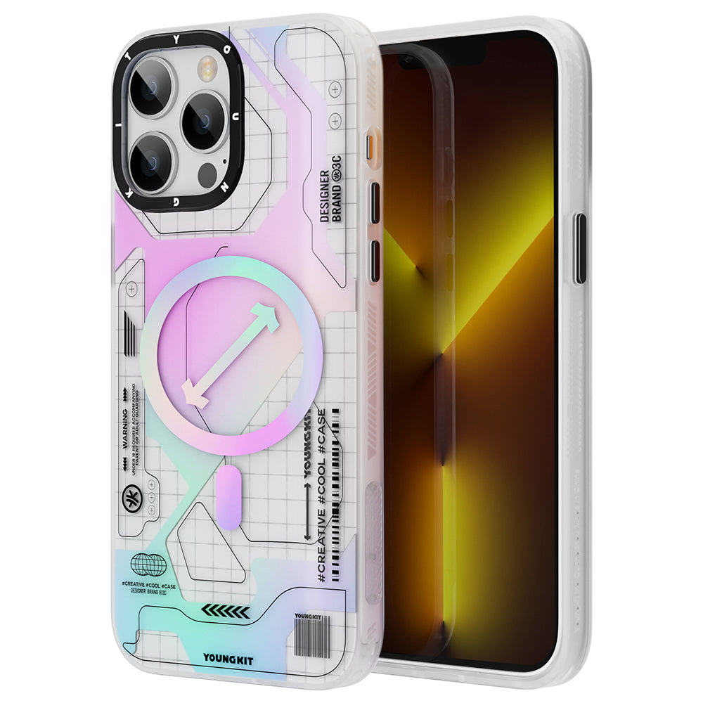 Apple iPhone 13 Pro Max Kılıf M-safe Şarj Özellikli YoungKit Metaverse Serisi Kapak