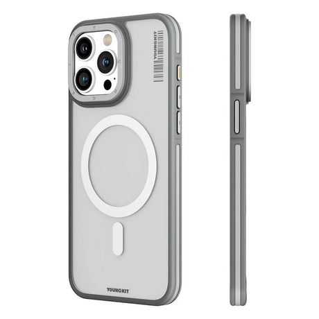 Apple iPhone 13 Pro Max Kılıf M-safe Şarj Özellikli Youngkit Rock Sand Serisi Kapak