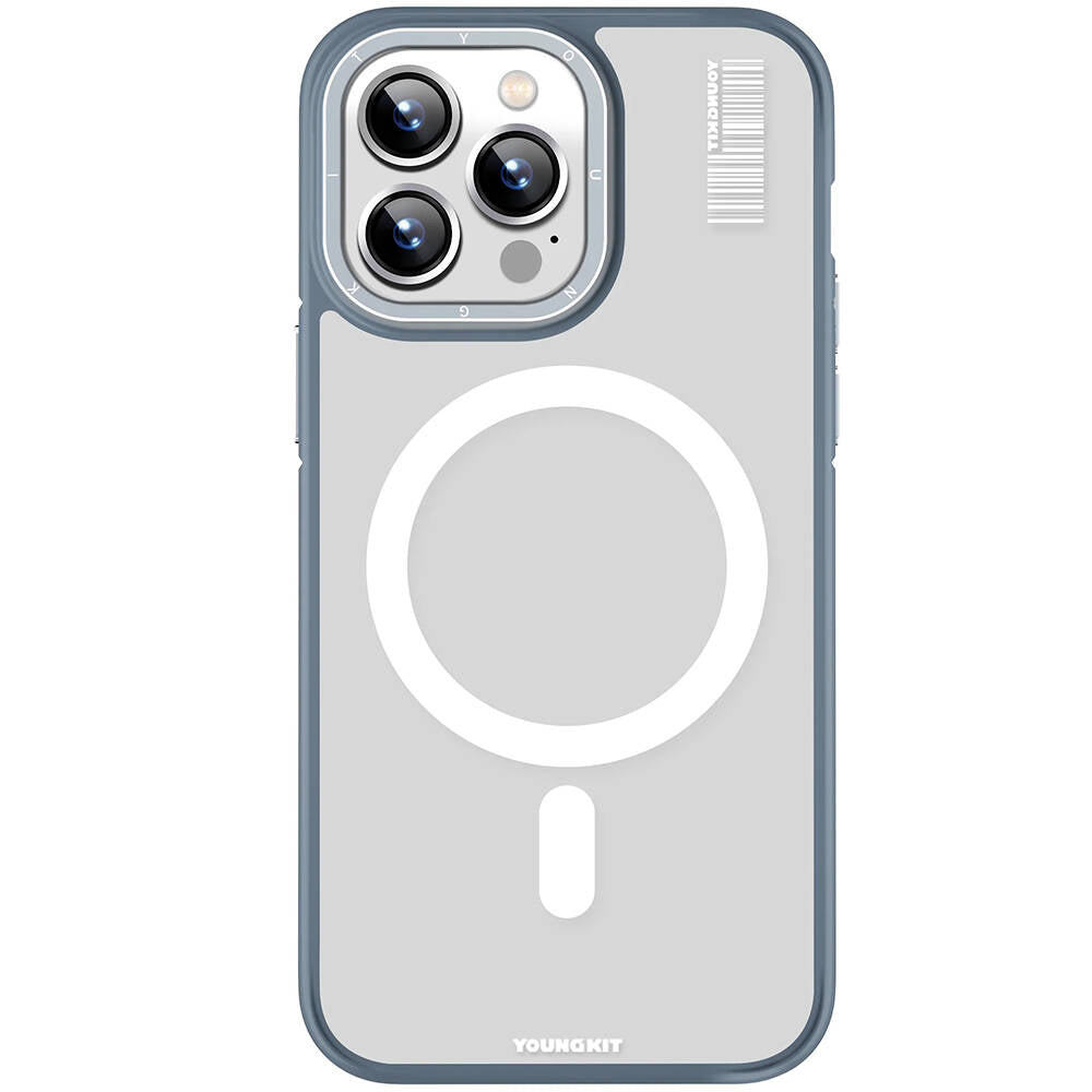 Apple iPhone 13 Pro Max Kılıf M-safe Şarj Özellikli Youngkit Rock Sand Serisi Kapak