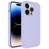 Apple iPhone 13 Pro Max Kılıf M-safe Wireless Şarj Özellikli Pastel Renk Silikon Zore Plas Kapak