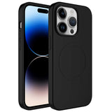 Apple iPhone 13 Pro Max Kılıf M-safe Wireless Şarj Özellikli Pastel Renk Silikon Zore Plas Kapak