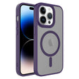 Apple iPhone 13 Pro Max Kılıf Mat Arka Yüzey Wireless Şarj Özellikli Zore Flet M-safe Kapak