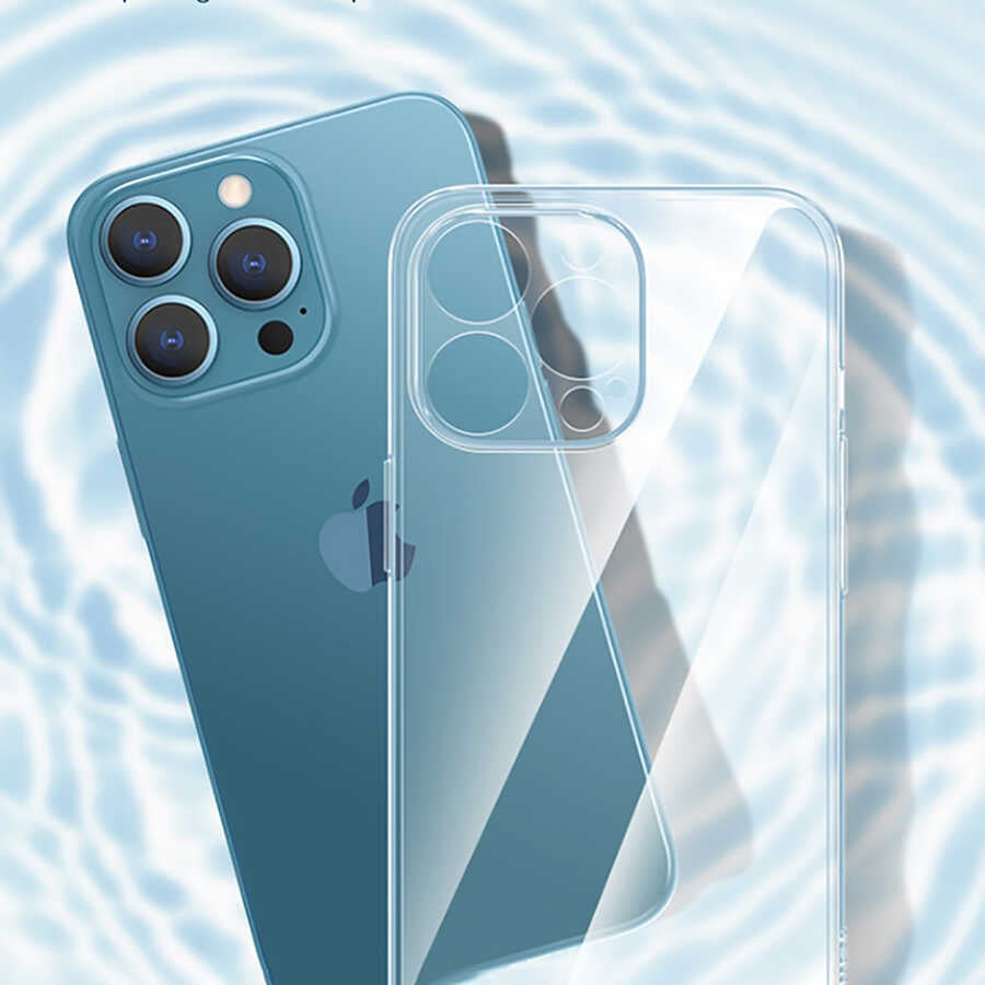 Apple iPhone 13 Pro Max Kılıf Şeffaf Sert PC Zore Vayt Kapak