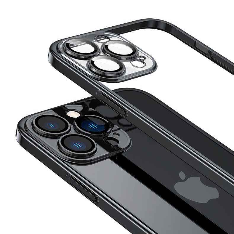 Apple iPhone 13 Pro Max Kılıf Sert PC Renkli Çerçeveli Zore Riksos Kapak