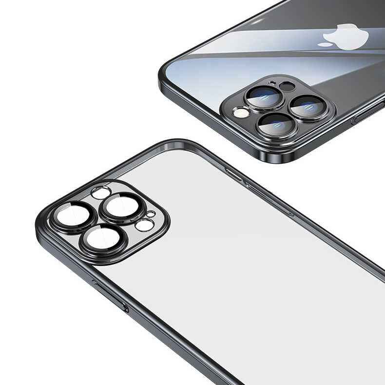 Apple iPhone 13 Pro Max Kılıf Sert PC Renkli Çerçeveli Zore Riksos Kapak