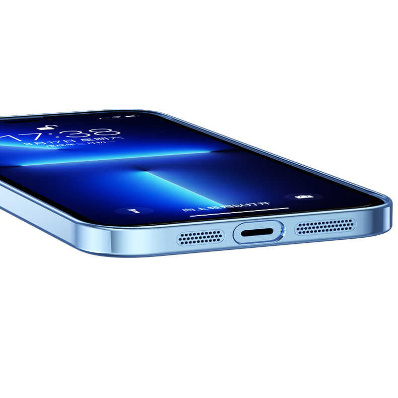 Apple iPhone 13 Pro Max Kılıf Sert PC Renkli Çerçeveli Zore Riksos Kapak