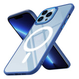 Apple iPhone 13 Pro Max Kılıf Wireless Şarj Özellikli Zore Krom M-safe Silikon Kapak