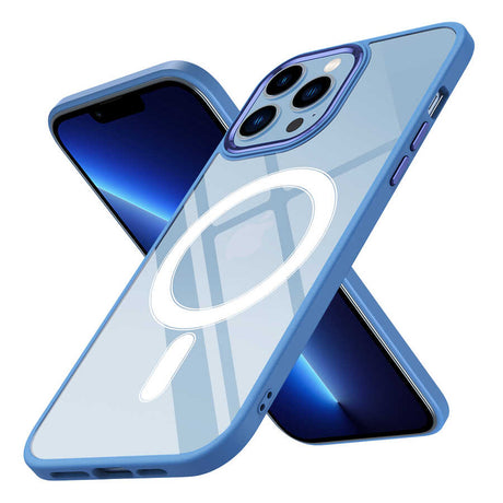 Apple iPhone 13 Pro Max Kılıf Wireless Şarj Özellikli Zore Krom M-safe Silikon Kapak