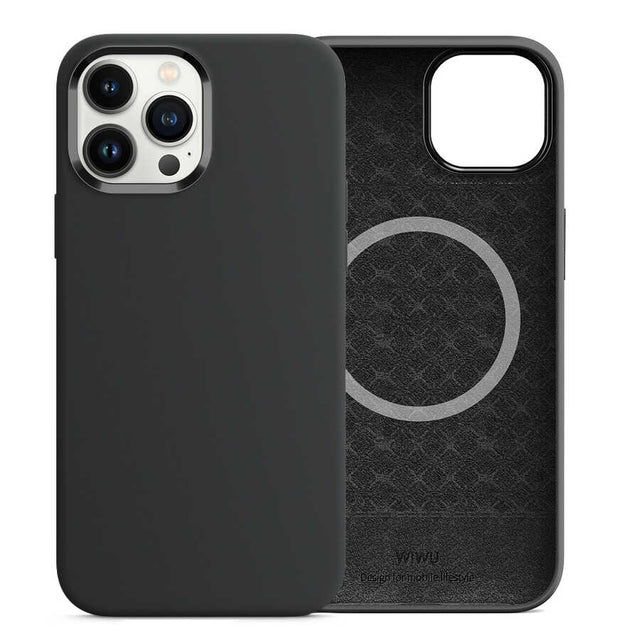 Apple iPhone 13 Pro Max Kılıf Wiwu M-safe Magnetic Silikon Kapak