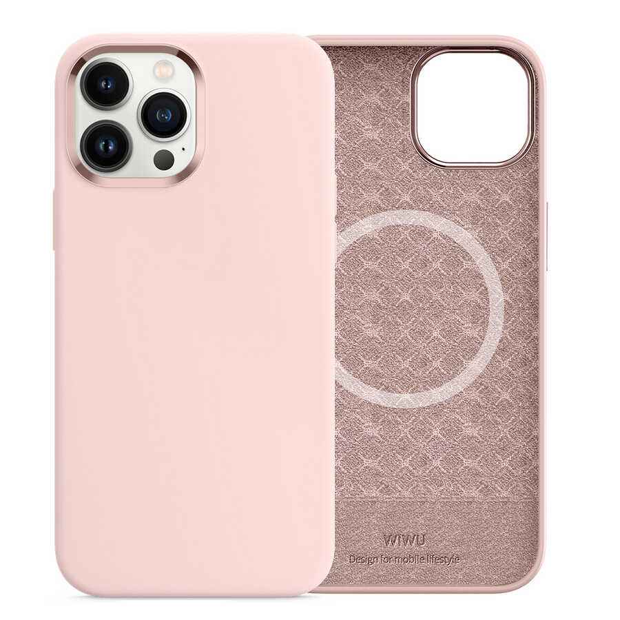 Apple iPhone 13 Pro Max Kılıf Wiwu M-safe Magnetic Silikon Kapak