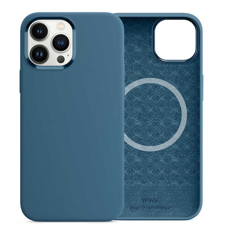Apple iPhone 13 Pro Max Kılıf Wiwu M-safe Magnetic Silikon Kapak