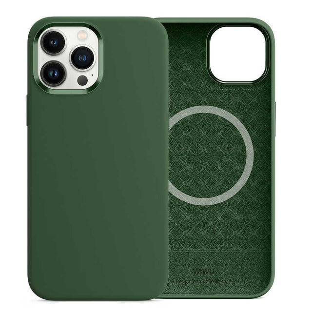 Apple iPhone 13 Pro Max Kılıf Wiwu M-safe Magnetic Silikon Kapak
