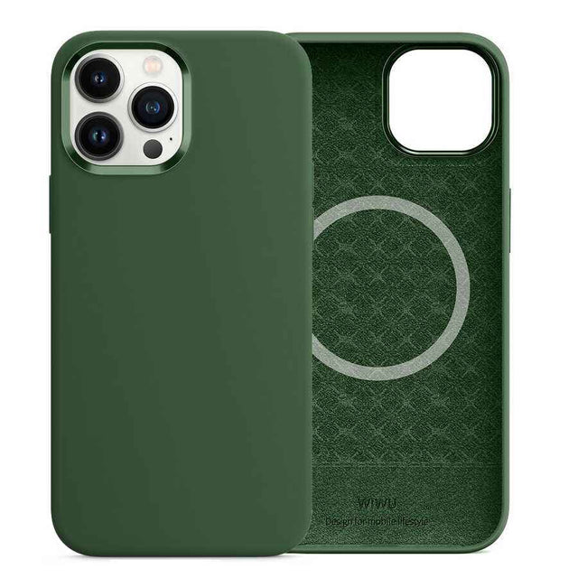 Apple iPhone 13 Pro Max Kılıf Wiwu M-safe Magnetic Silikon Kapak